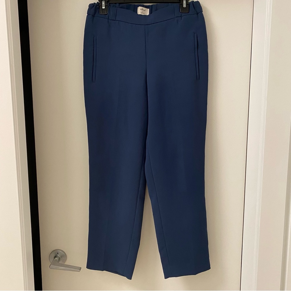 Aritzia Wilfred Blue Trousers